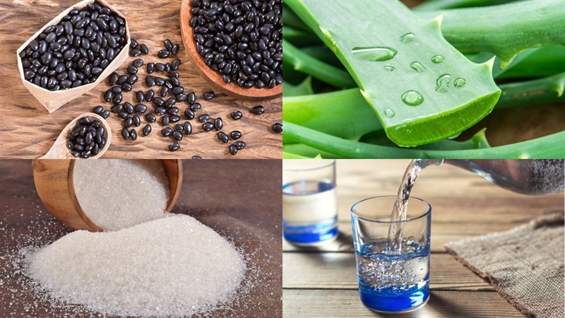 Nguyên liệu món ăn chè đậu đen nha đam