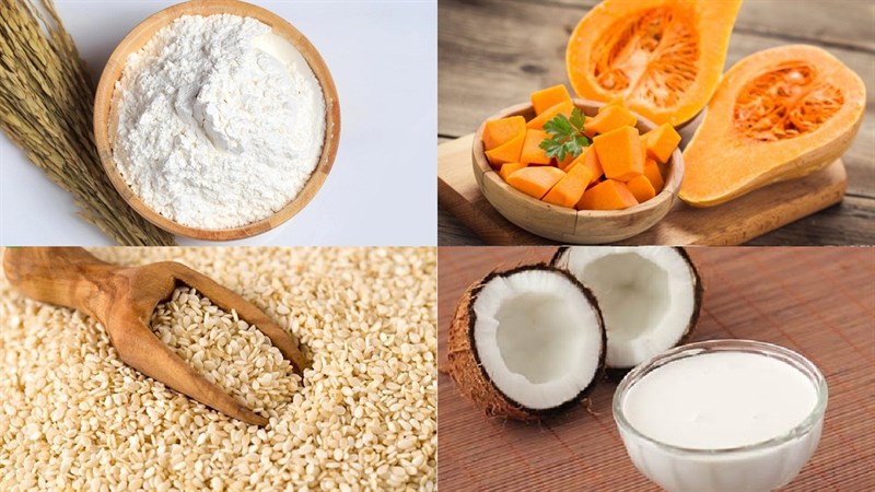 Nguyên liệu món ăn chè trôi nước kiểu thái