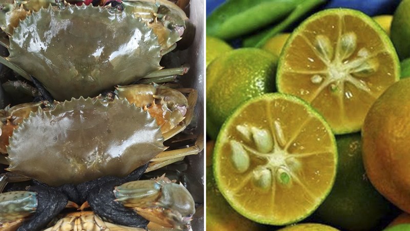 Nguyên liệu món ăn cua rang muối tắc