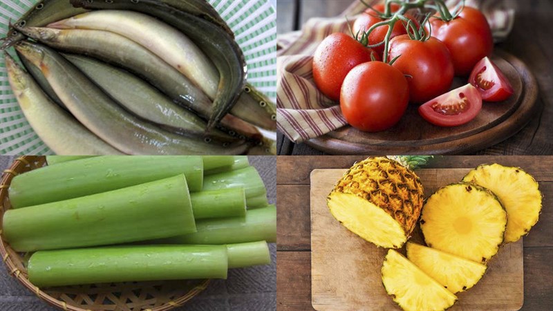 Nguyên liệu món ăn 2 cách làm cá chạch nấu canh chua