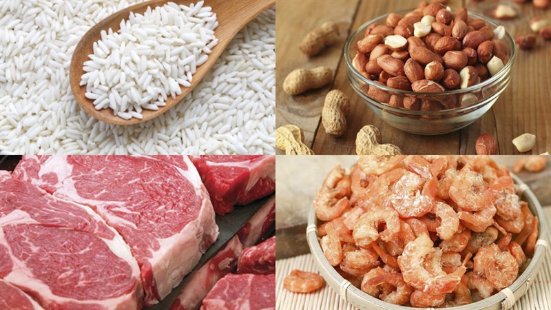 Nguyên liệu món ăn xôi đậu phộng lá dứa và xôi mặn đậu phộng