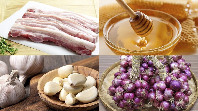 Nguyên liệu món ăn thịt heo nướng mật ong