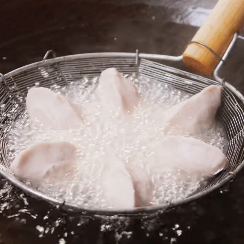Bước 6 Chiên bánh Bánh khoai môn kén nhân tôm thịt