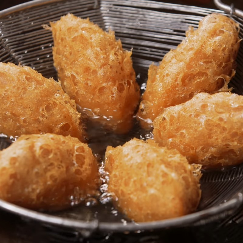 Bước 6 Chiên bánh Bánh khoai môn kén nhân tôm thịt