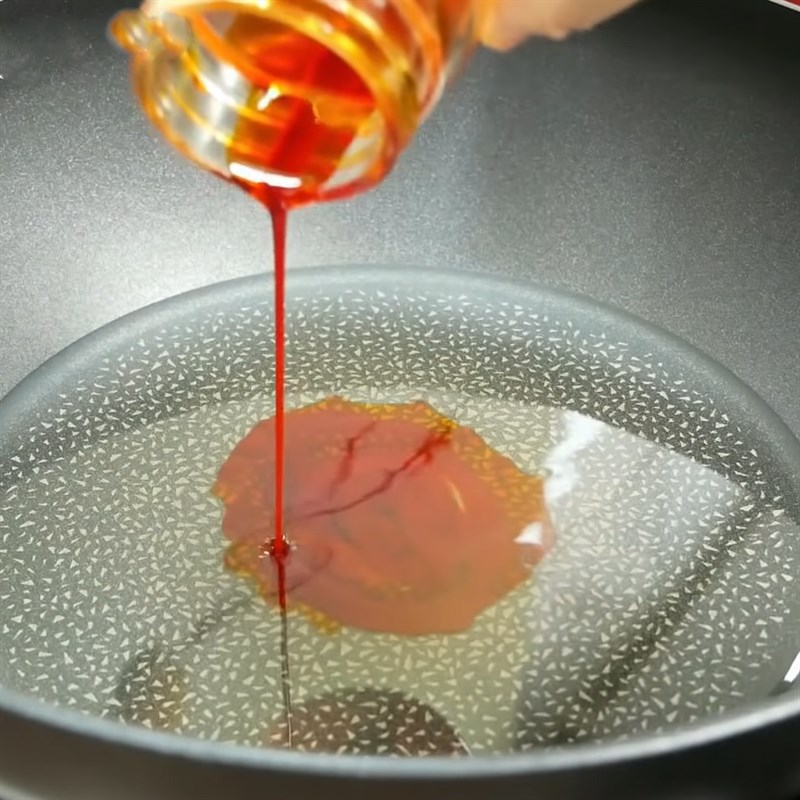 Bước 5 Chiên chả Chả quế chay từ bột mì căn và đậu hũ