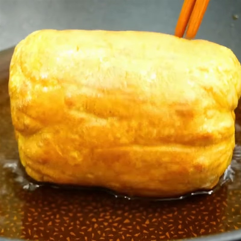 Bước 5 Chiên chả Chả quế chay từ bột mì căn và đậu hũ