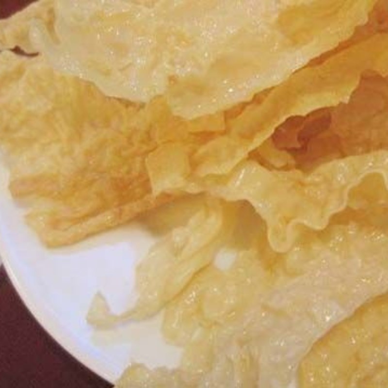 Bước 4 Chiên khoai môn và tàu hũ ky Lẩu bò khoai môn