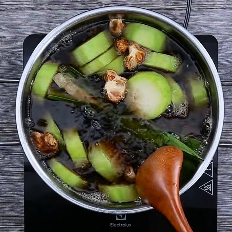 Bước 3 Cho bí vào Sâm bí đao