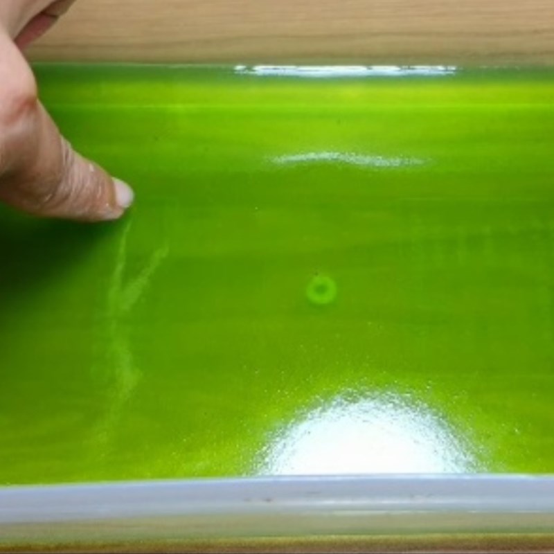 Bước 5 Cho ra khuôn Rau câu lá dứa nước cốt dừa