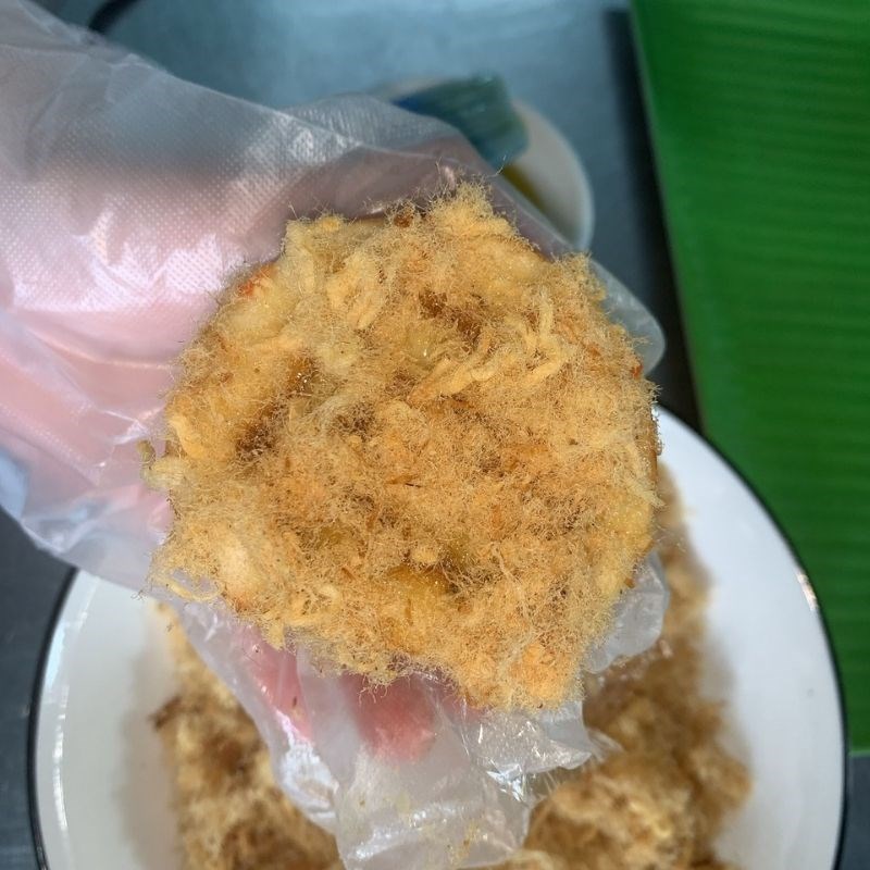 Bước 8 Cuộn bánh Bánh mì cuộn chà bông sốt trứng gà