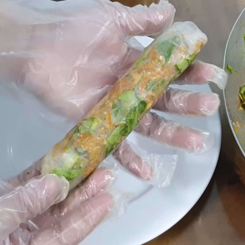 Bước 5 Cuốn bì chay Bì cuốn chay từ tàu hũ ky và đậu hũ