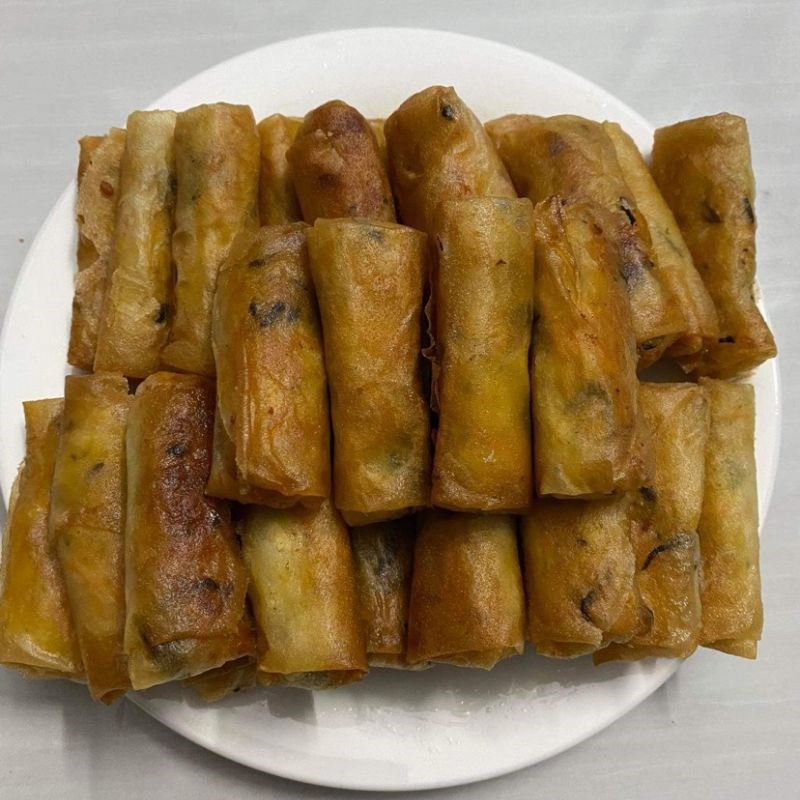 Bước 3 Cuốn và chiên chả giò Bún chả giò chay