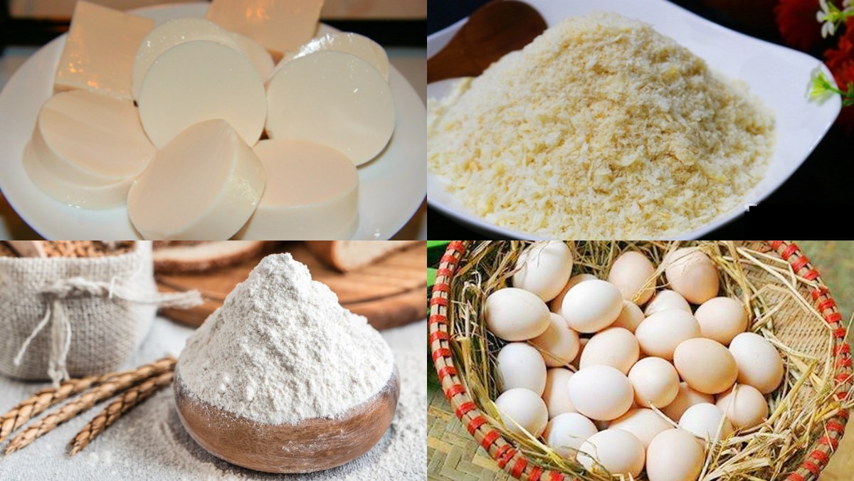 Nguyên liệu món ăn đậu hũ non chiên xù