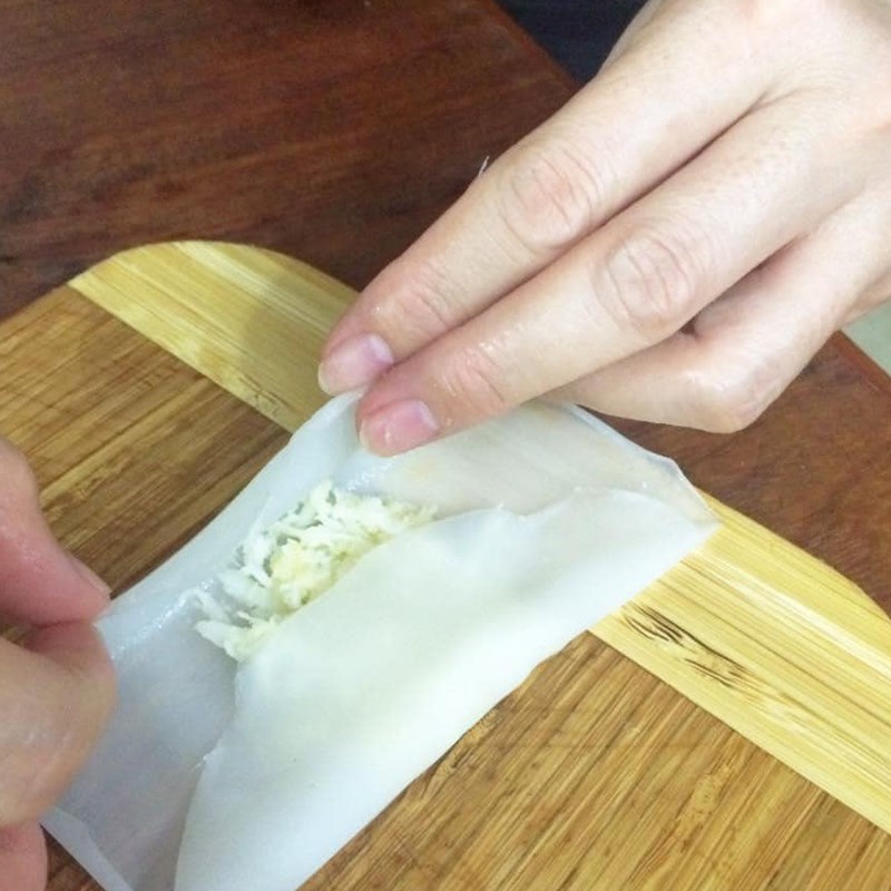 Bước 5 Đổ và cuốn bánh Bánh cuốn ngọt miền Tây