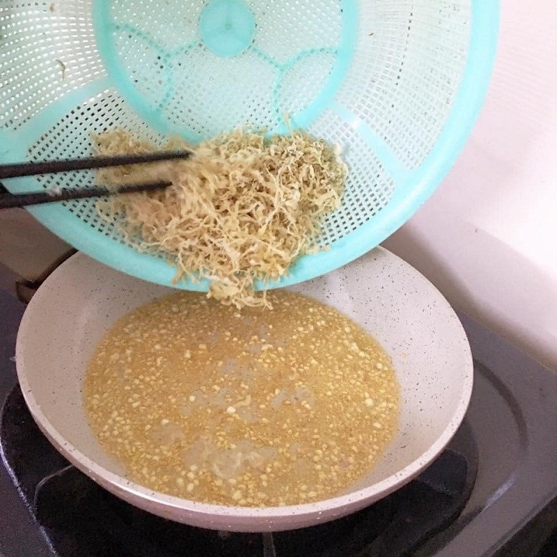 Bước 5 Xào xá bấu Dưa mắm đu đủ chay