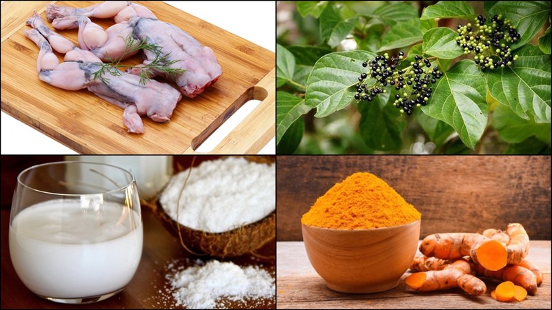 Nguyên liệu món ăn 2 món ếch xào