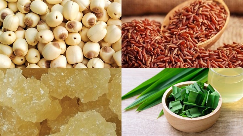 Nguyên liệu món ăn sữa hạt sen