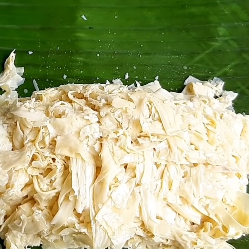 Bước 5 Gói chả Chả lụa tàu hũ ky tươi