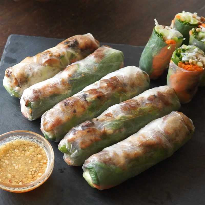 Bước 8 Thành phẩm Gỏi cuốn thịt gà nướng sả
