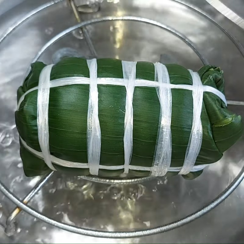 Bước 4 Gói và hấp ham chay Ham chay - hem chay từ sườn non
