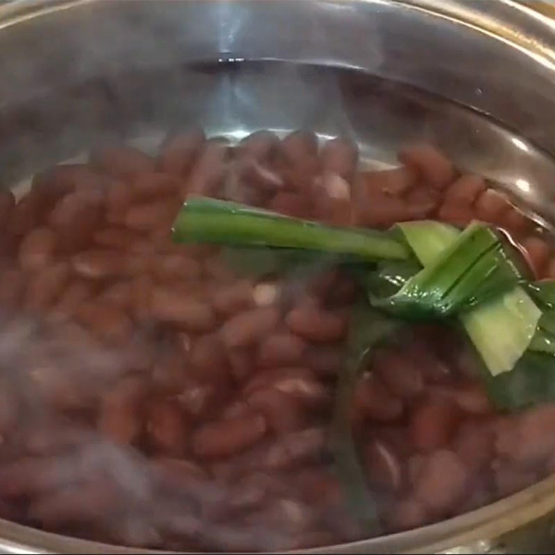 Bước 2 Hầm đậu đỏ Chè đậu đỏ bột nếp