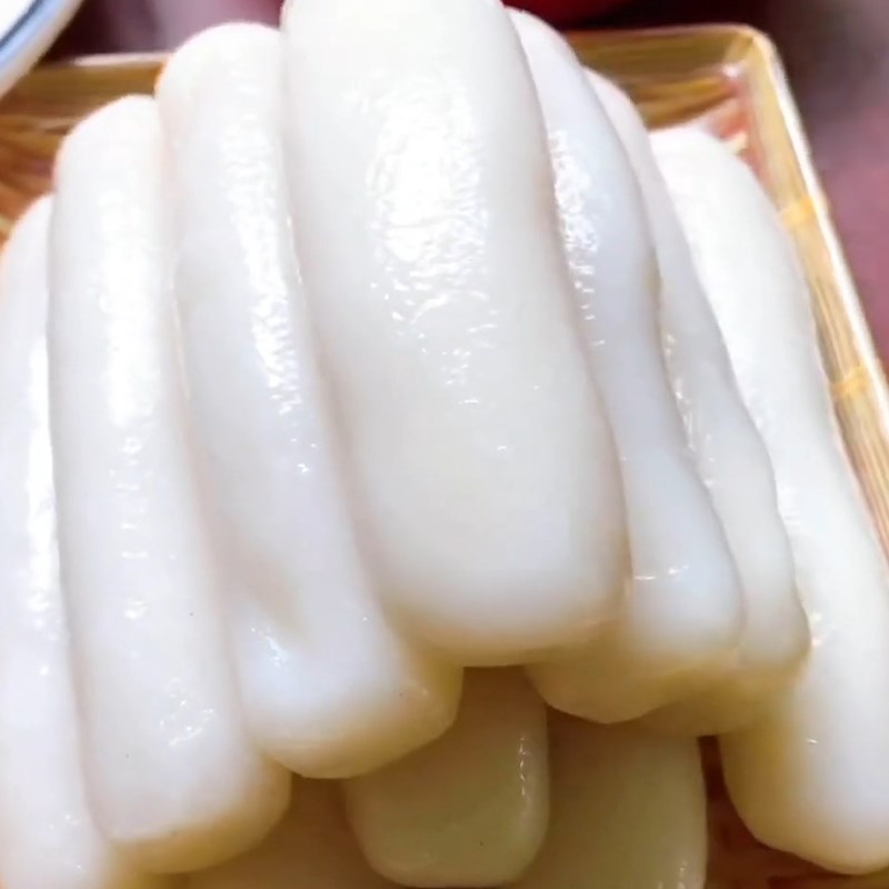 Bước 3 Hấp bánh gạo Bánh gạo nhân phô mai mozzarella
