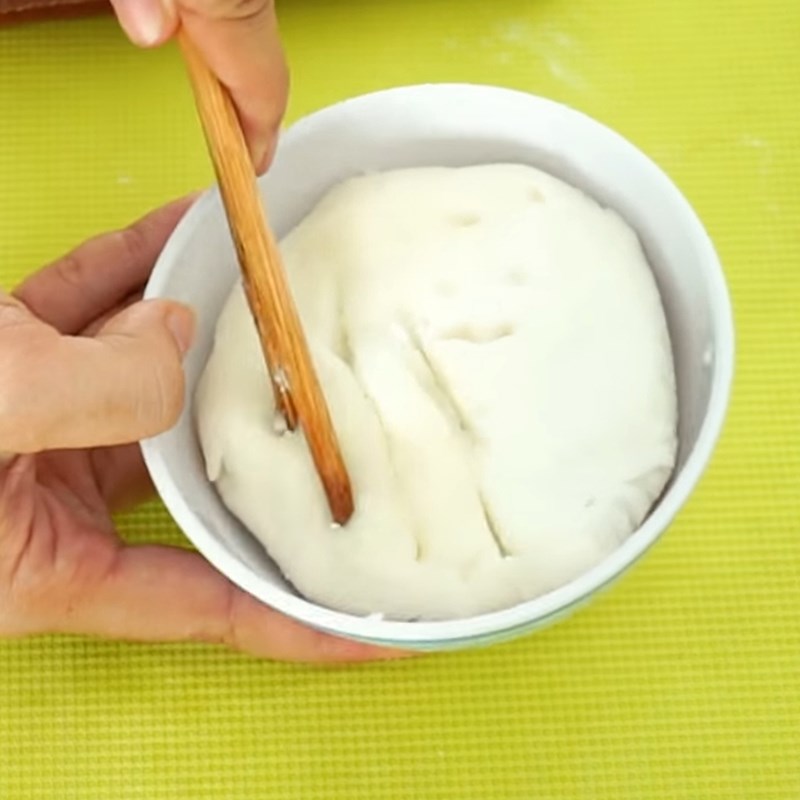 Bước 2 Hấp bột Bánh gạo nhân phô mai lát