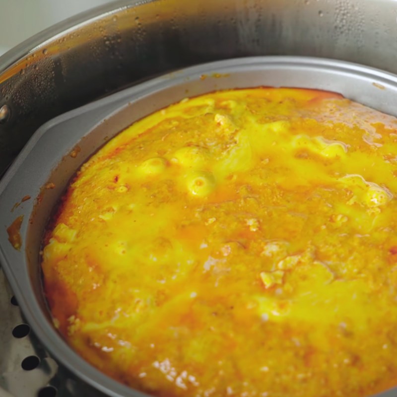 Bước 5 Hấp chả cua Bún riêu cua không cần cua
