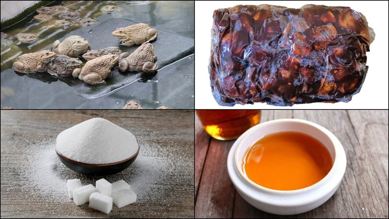 Nguyên liệu món ăn ếch nướng mọi