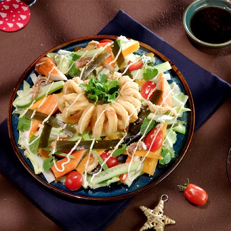 Bước 6 Thành phẩm Salad mực ống rong biển