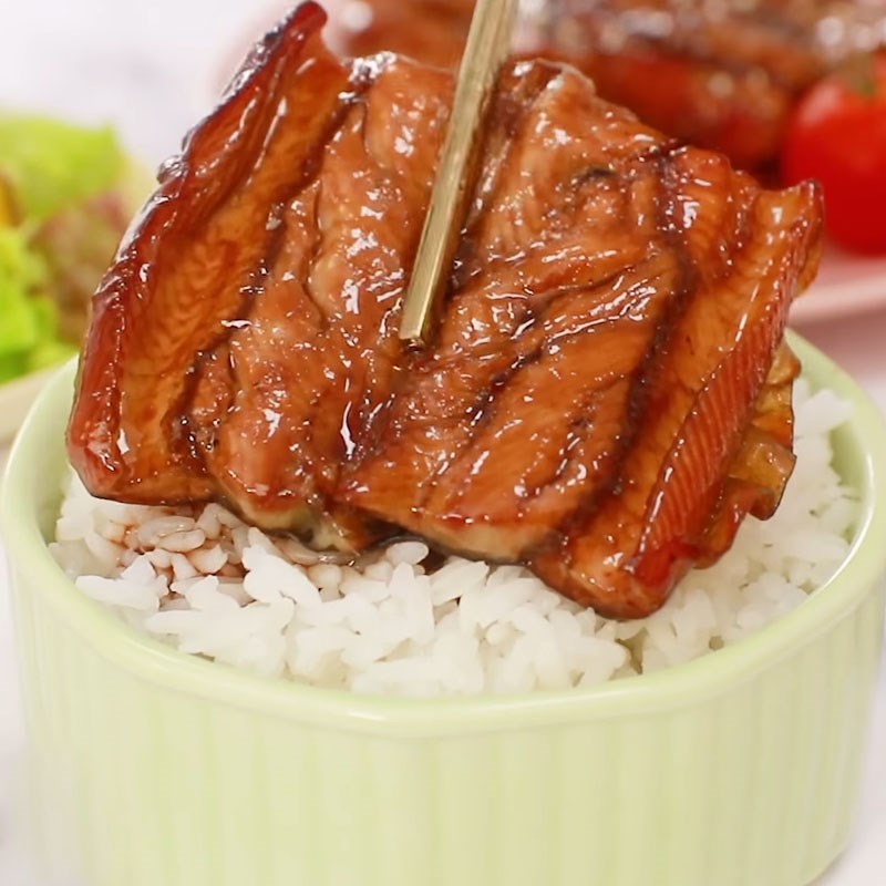 Bước 5 Hoàn thành Cơm lươn Nhật Bản nướng sốt teriyaki