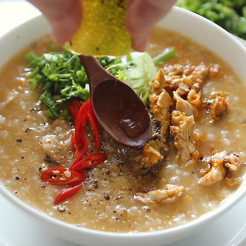 Bước 5 Hoàn thành Cháo cá chép