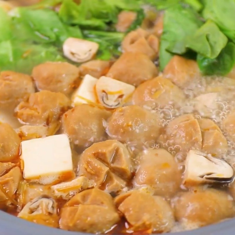 Bước 4 Thành phẩm Lẩu bò viên sa tế