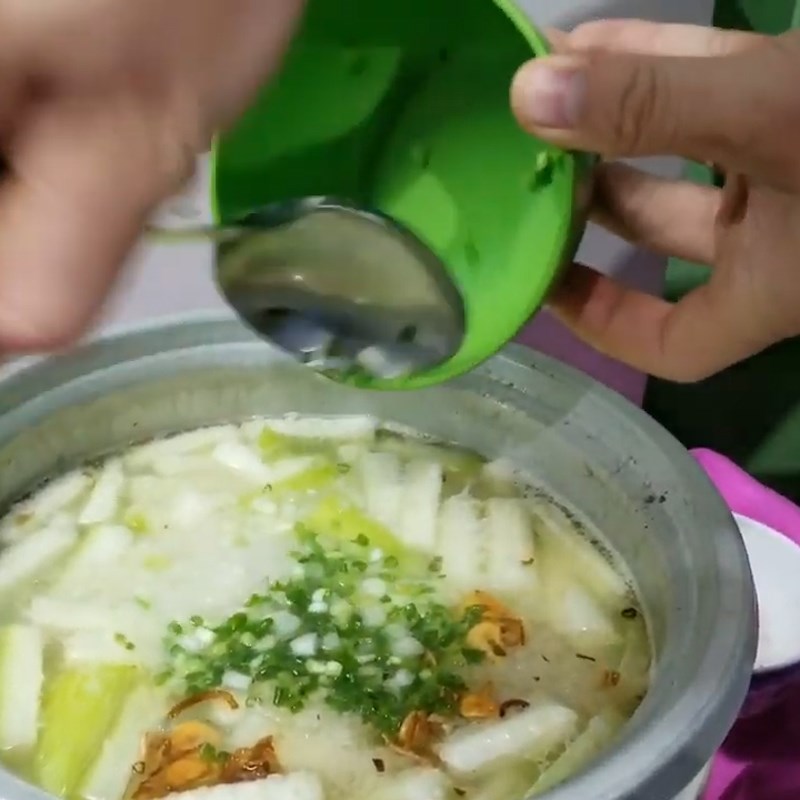 Bước 5 Hoàn thành Cháo cá lóc nấu bầu