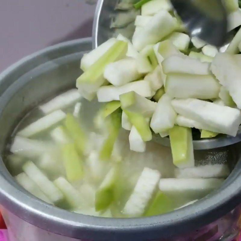 Bước 5 Hoàn thành Cháo cá lóc nấu bầu