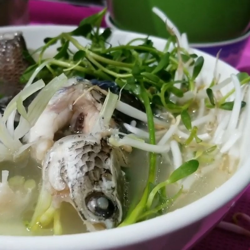Bước 5 Hoàn thành Cháo cá lóc nấu bầu