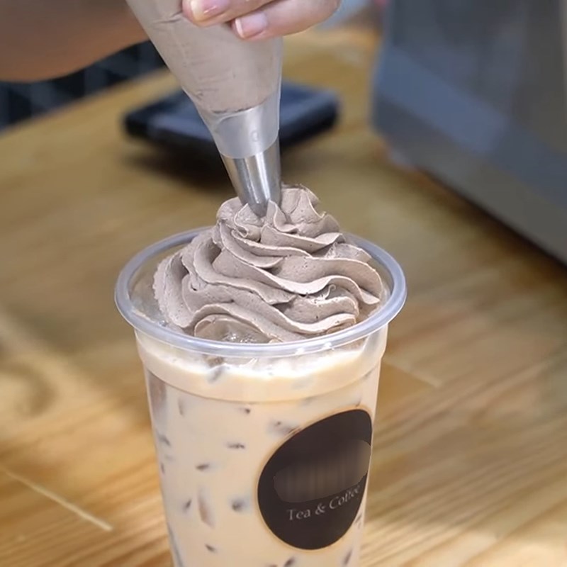 Bước 6 Hoàn thành Trà sữa kem tiramisu