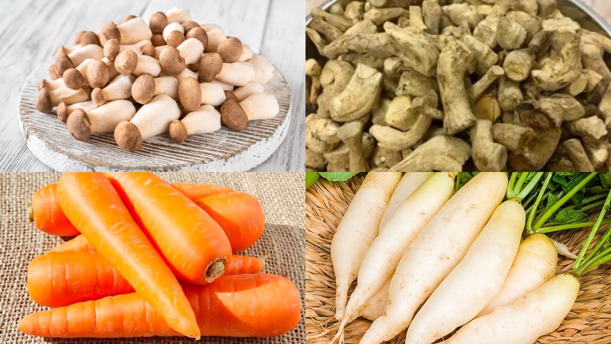 Nguyên liệu món ăn hủ tiếu sa tế chay
