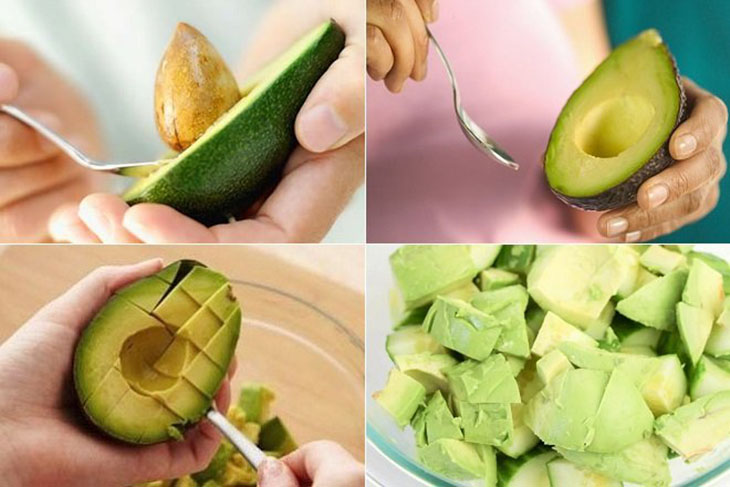 Bước 1 Sơ chế nguyên liệu Salad bơ thịt bò