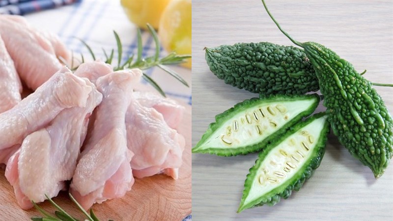 Nguyên liệu món ăn canh gà khổ qua