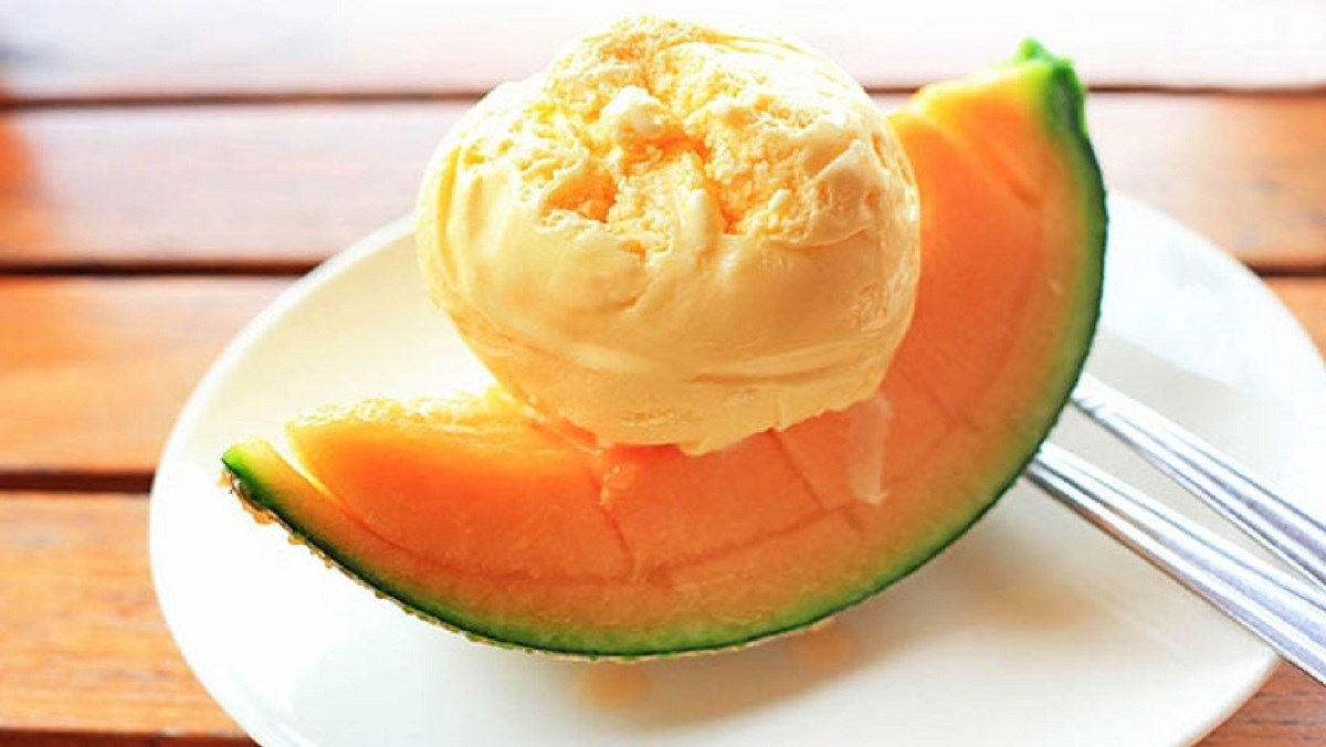 Kem dưa lưới vàng