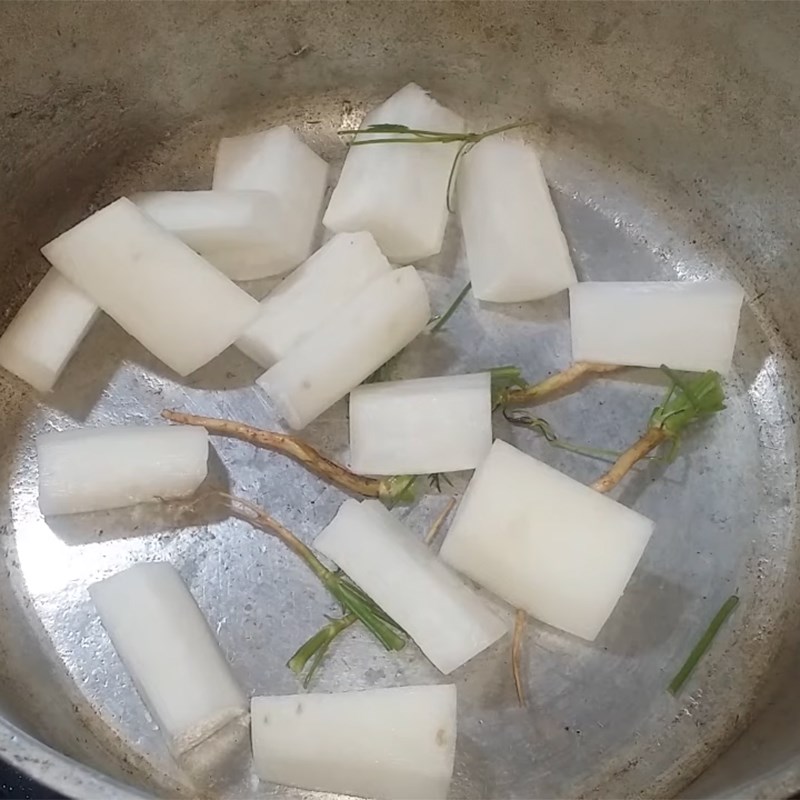 Bước 4 Kho cá Cá chép kho củ cải trắng