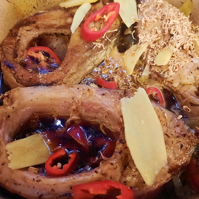 Bước 3 Kho cá Cá chép kho gừng sả
