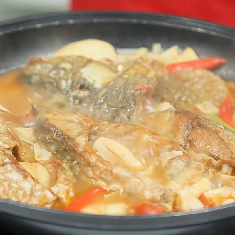 Bước 5 Kho cá Cá chép kho măng chua