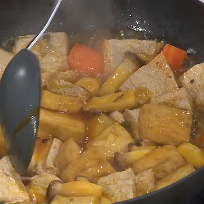 Bước 3 Kho đậu hũ Đậu hũ kho sườn chay