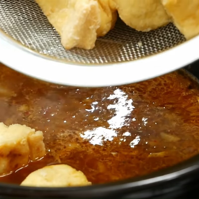 Bước 3 Kho đậu hũ Đậu hũ kho tương