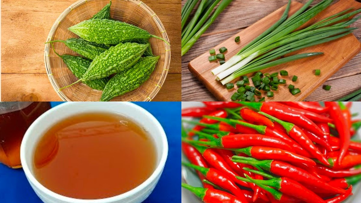 Nguyên liệu món ăn khổ qua kho