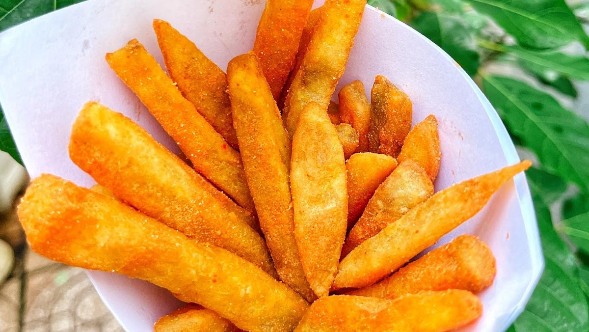 Khoai tây chiên giòn bằng bột chiên giòn