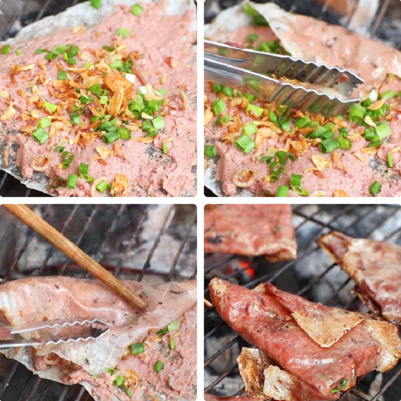Bước 3 Làm bánh tráng kẹp nướng Bánh tráng kẹp Đà Nẵng