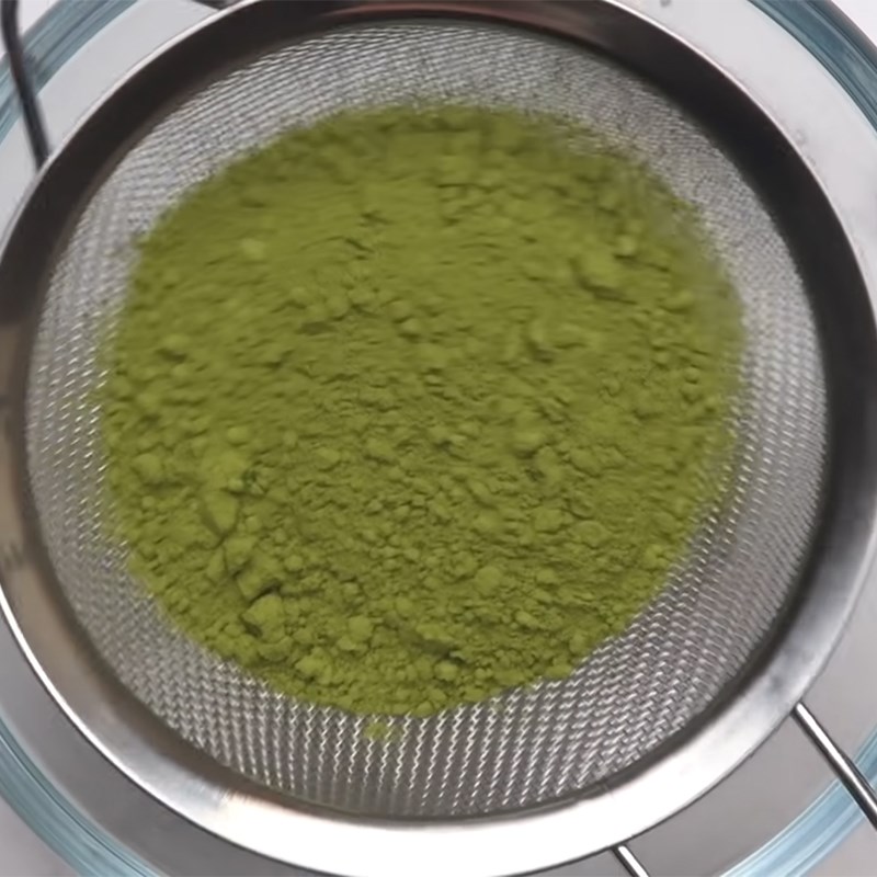 Bước 1 Làm hỗn hợp matcha Kem matcha